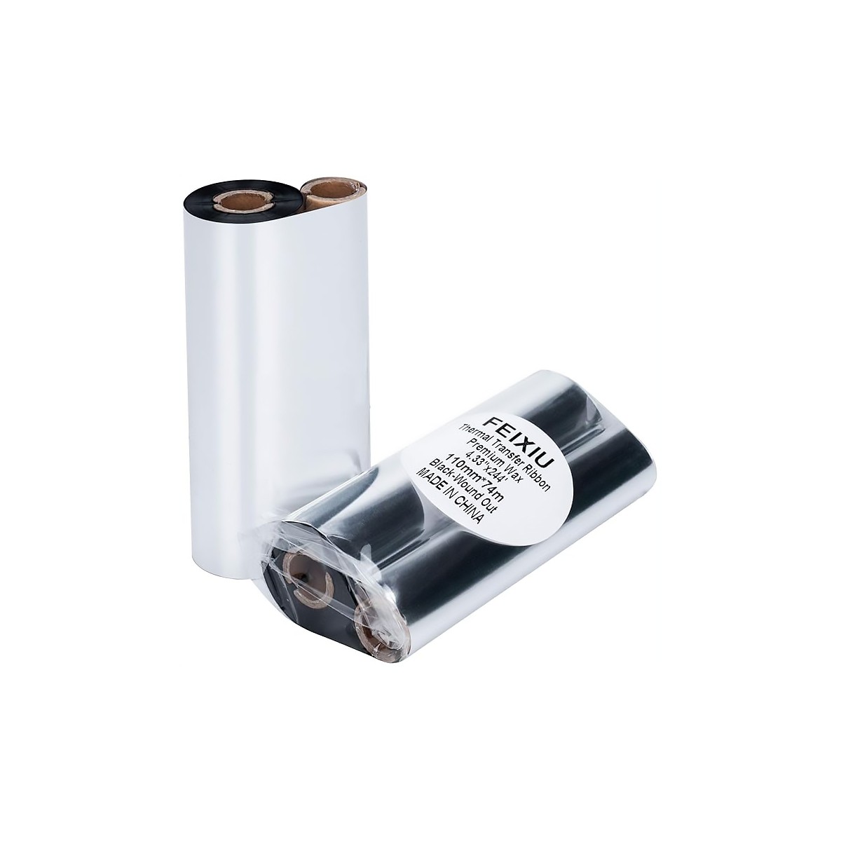 110x74m Resin Wax Thermal Transfer Ribbon for Label printer TTR 110x70m