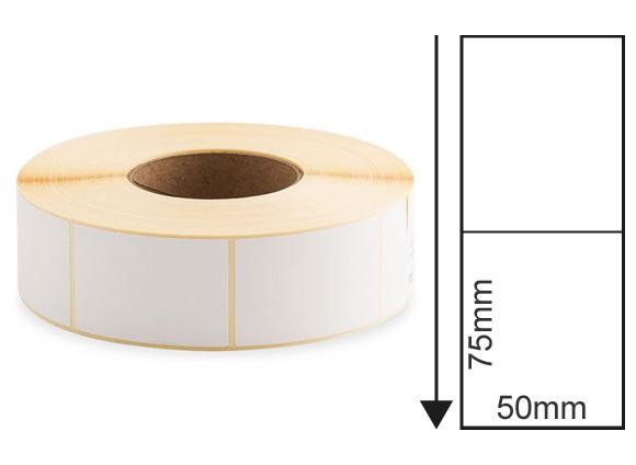 White Direct Thermal Sticker Label Roll (500PCS) Size: 50x 75mm(DT)
